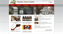 Desktop Screenshot of brasserierenaux.be