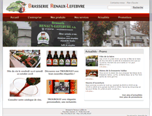 Tablet Screenshot of brasserierenaux.be